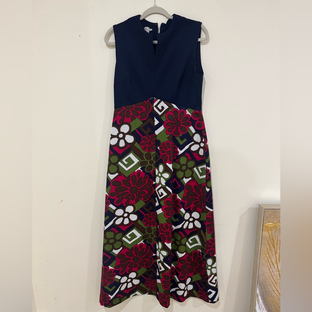 Puritan Young Forever Polyester Hostess Dress Vintage 60s Large